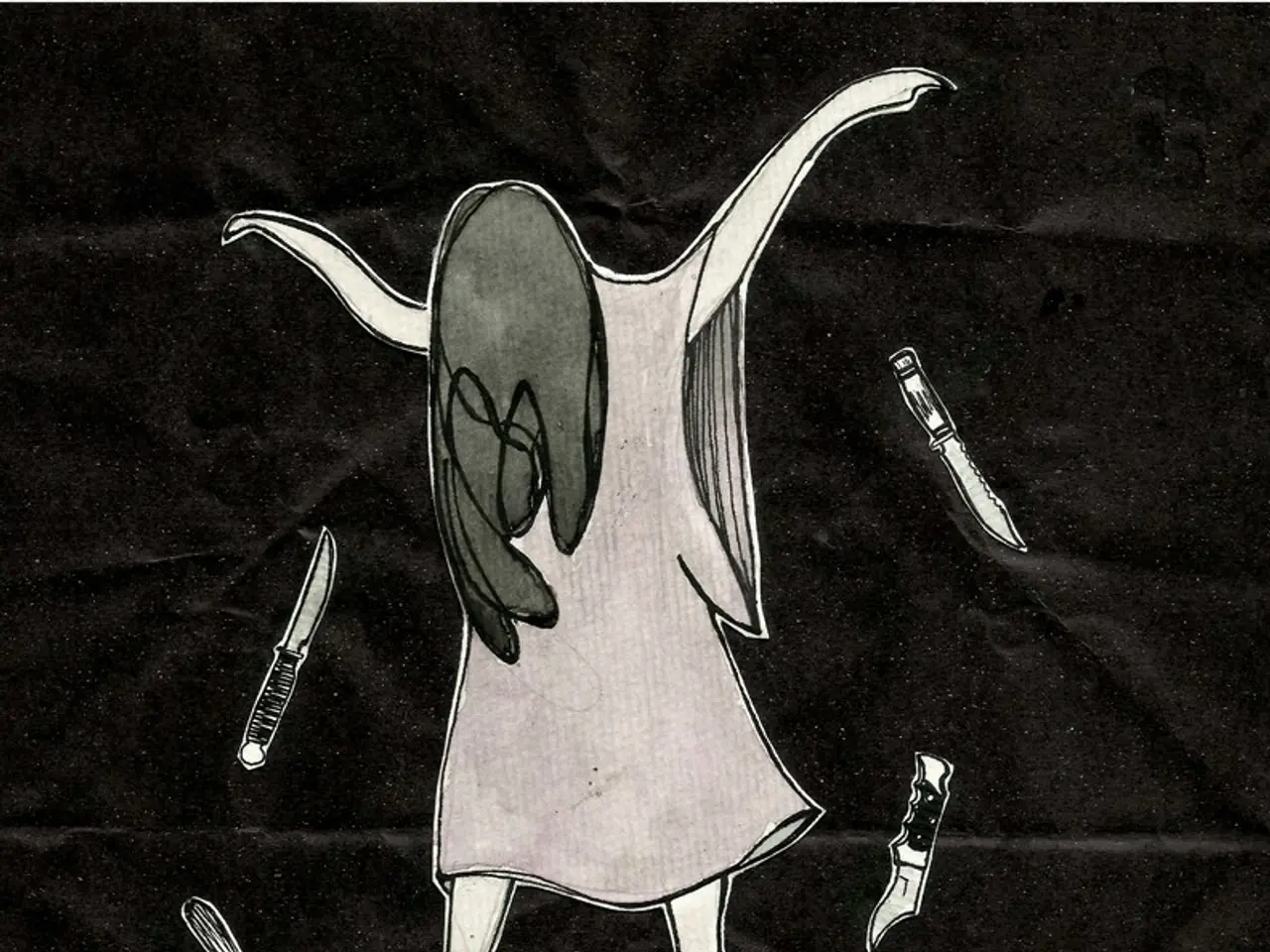 In this picture there is a graffiti in the center of the image.