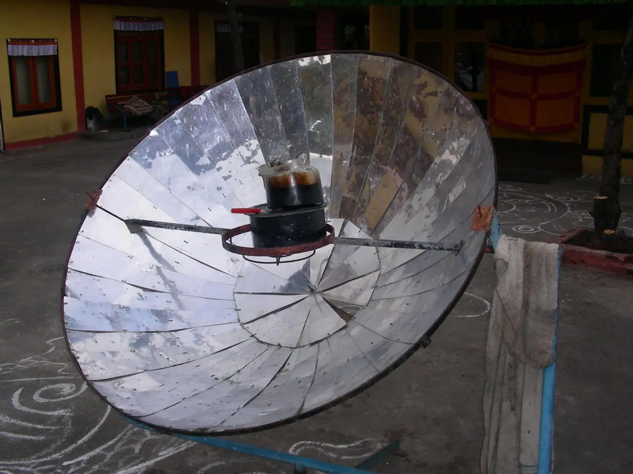 This image consists of antenna. It is fixed to a road. At the bottom, there is a floor. In the...