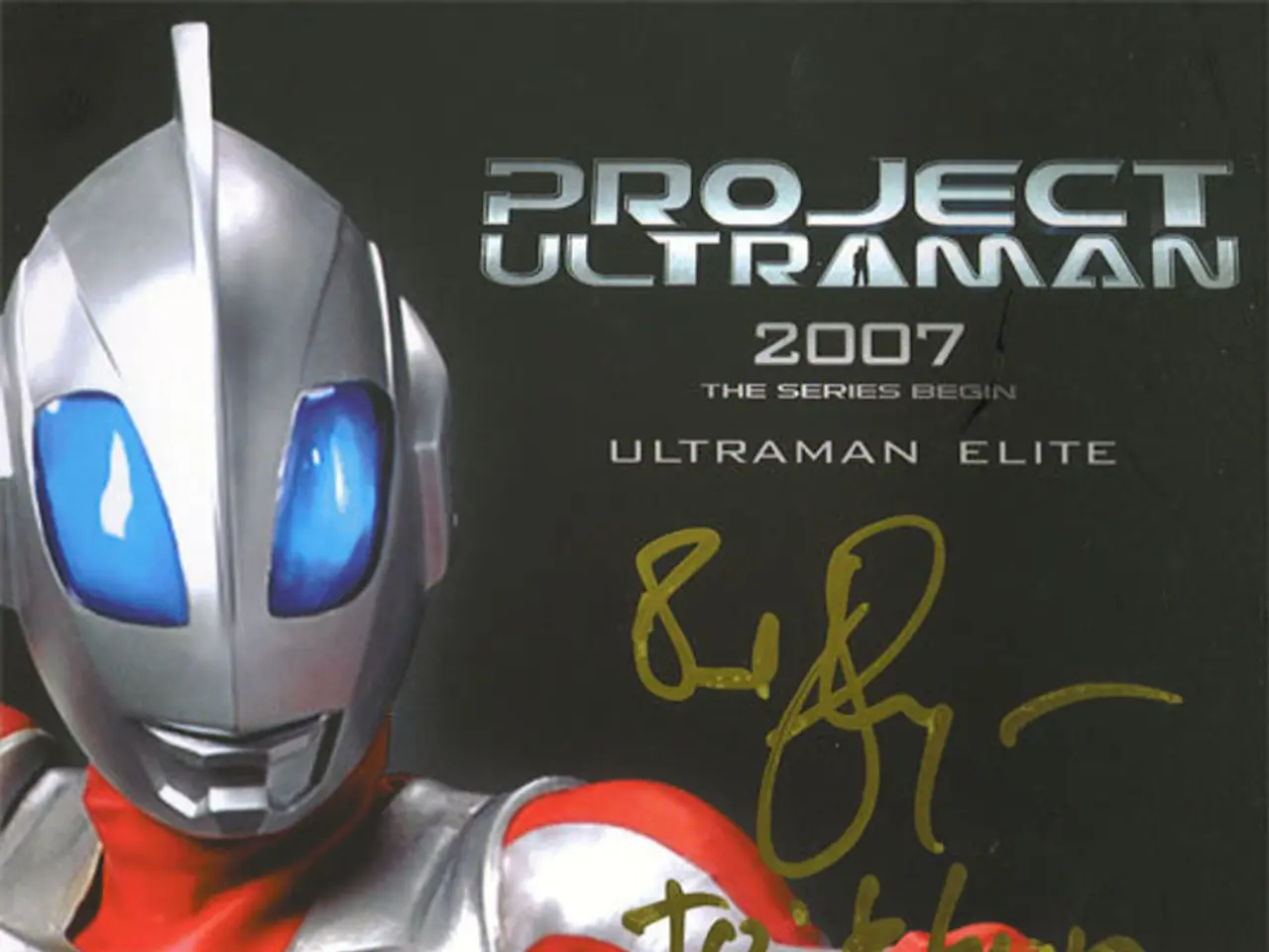 This is a poster. On the left side there is a robot. On the there is some text. The background is...