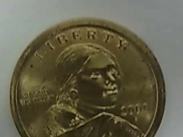 In the picture I can see the gold coin and there is a photo of a woman on the gold coin.