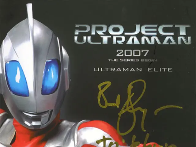 This is a poster. On the left side there is a robot. On the there is some text. The background is...