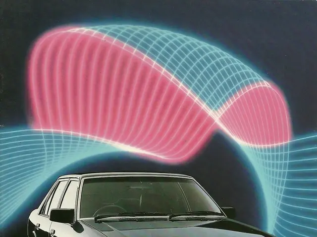 In the image we can see a car, black in color. These are the headlights and number plate of the...